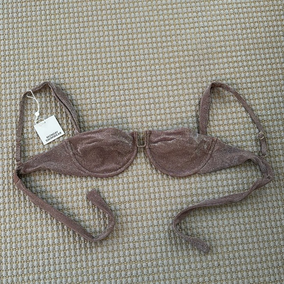 NWT Monday swim cala roja top mauve size M - Picture 1 of 4